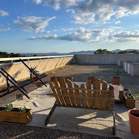 アパート Beautiful Private Rooftop With Sea View 4 People *